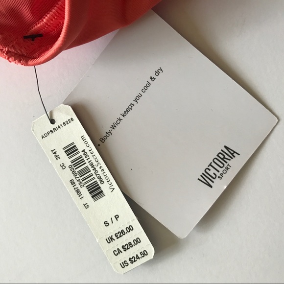 VS Coral multi crossed strap back sports bra Sz S - Picture 6 of 8